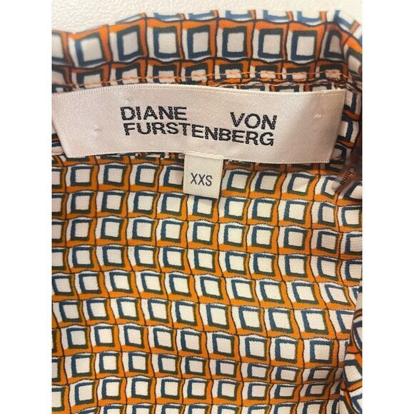 DVF DIANE VON FURSTENBERG Maxine Silk Shift Dress XXS - Picture 5 of 6